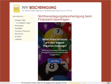 Tablet Screenshot of nvbescheinigung.com